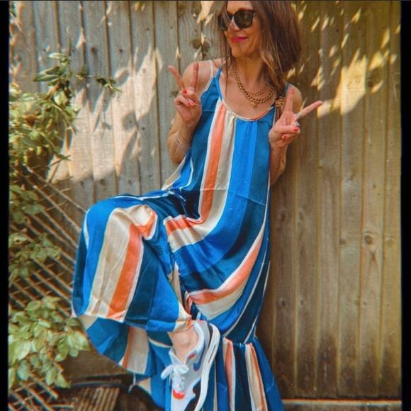 LEMLEM X H&M Striped Maxi Dress size medium - Picture 4 of 16